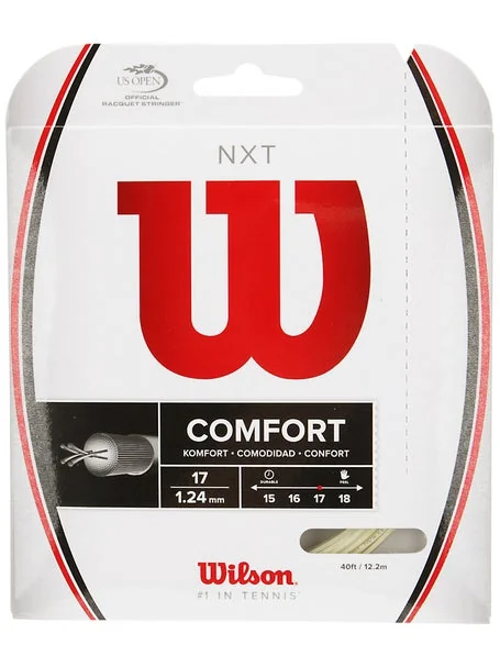 Wilson Nxt String 17 Racket Wilson NXT 17/1.24 String Natural Review (Gauge 1.24mm) | Racqix