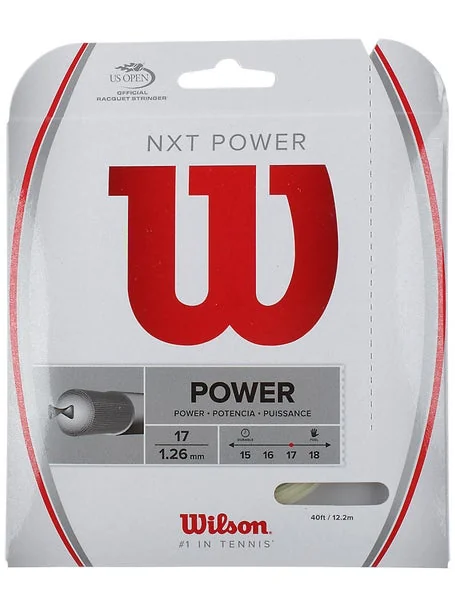 Wilson Nxt String 17 Racket Wilson NXT Power 17/1.26 String Test (Jauge 1.26mm) | Racqix
